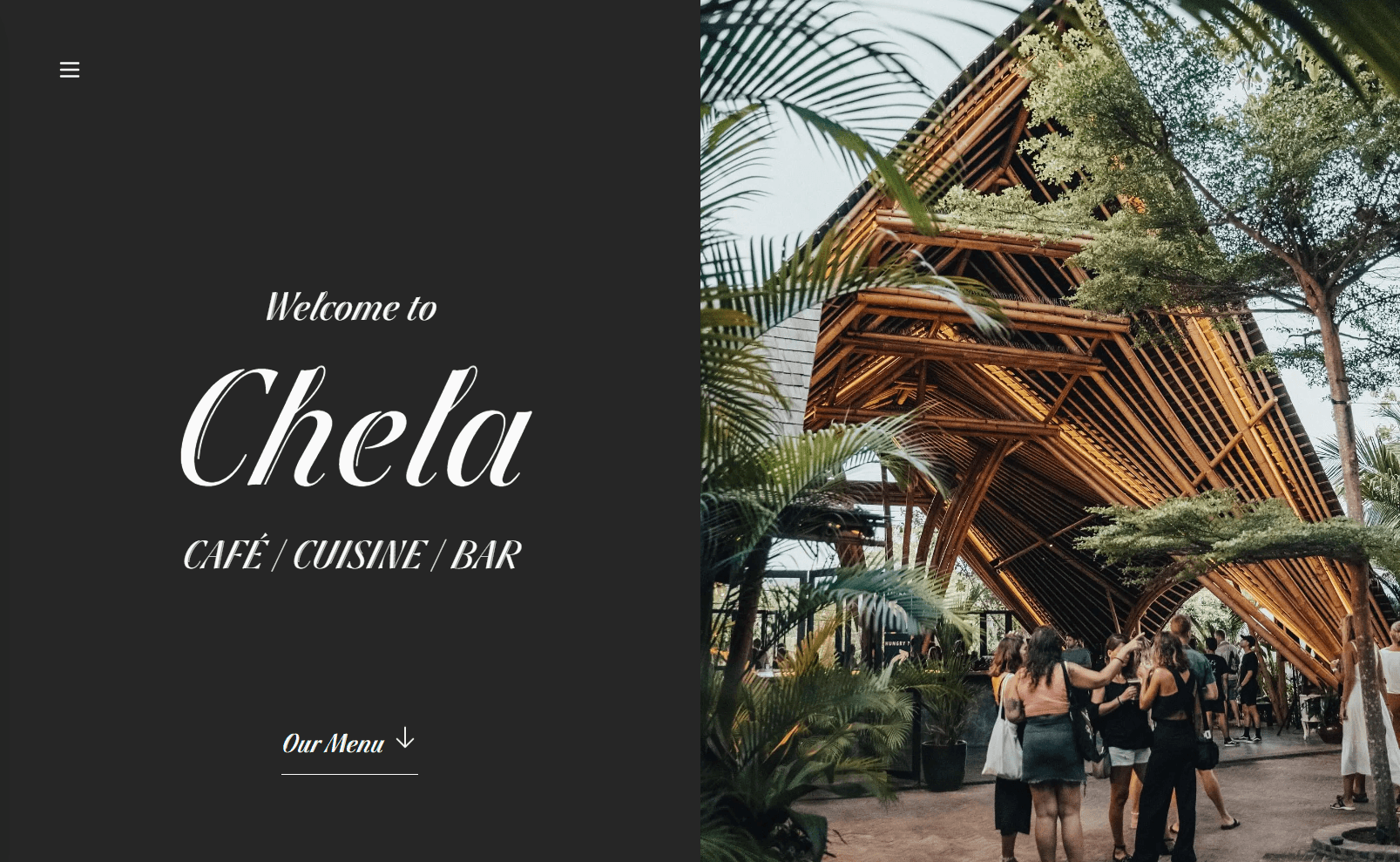 Beautiful restaurant website design